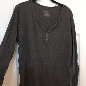 Dark gray maternity top